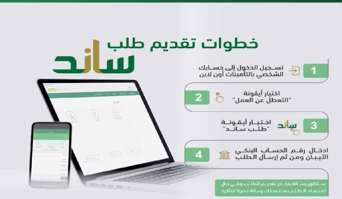 طريقة التسجيل في ساند التأمين ضد التعطل عن العمل