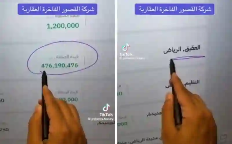 بيع قصر في الرياض بنصف مليار ريال والكشف عن المشتري 